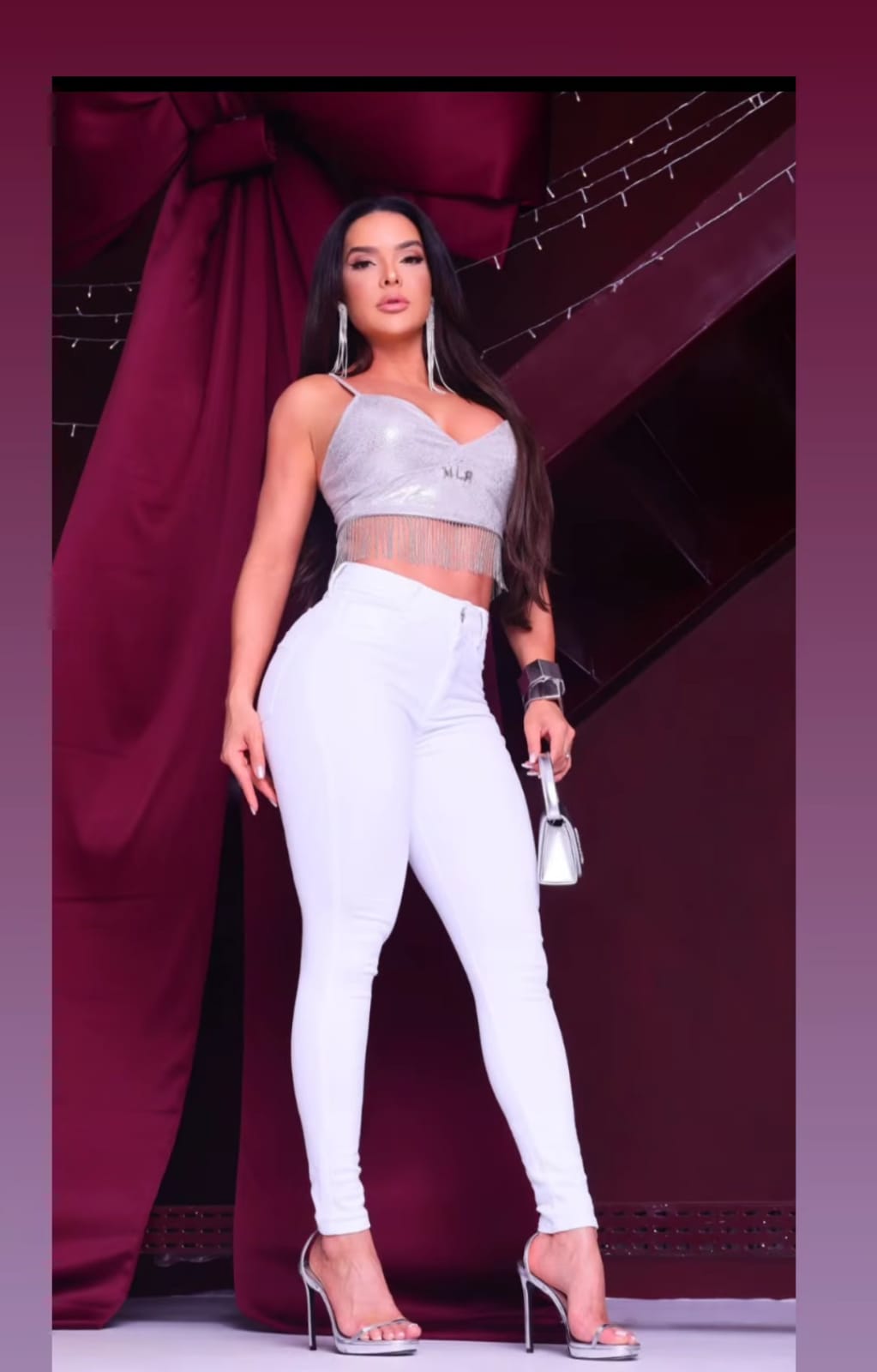 Calça Skinny Miller Branca com lycra