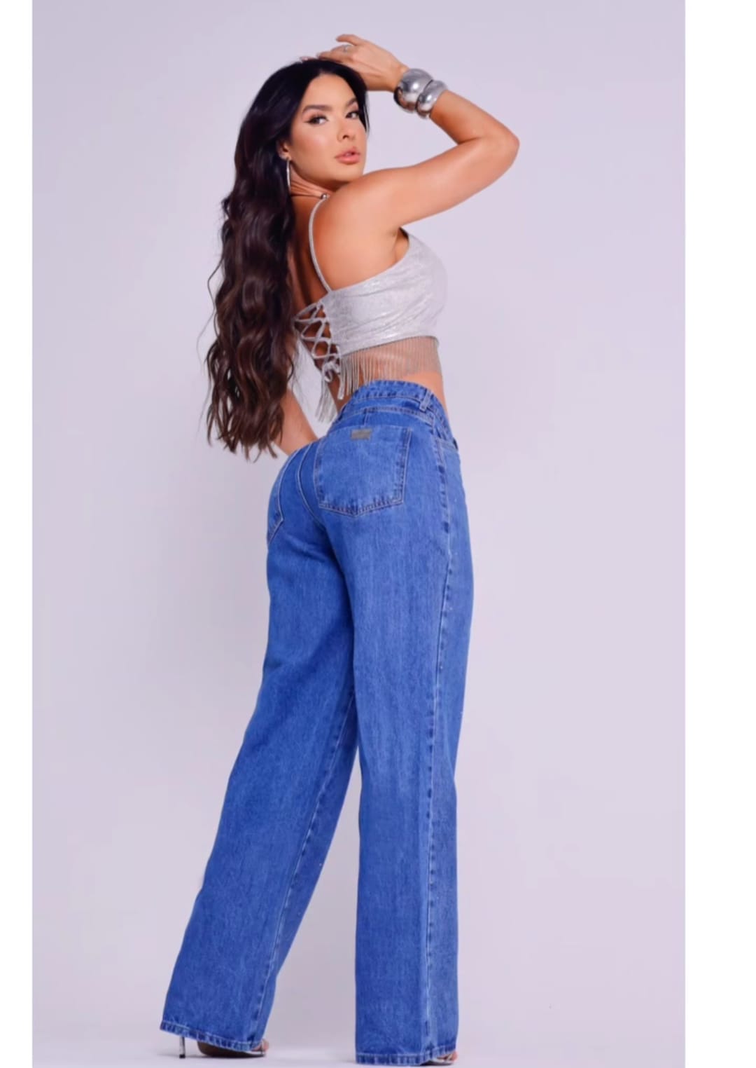 Calça Wide Leg Miller sem lycra