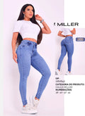 Calça esquiny com laicra Miller - Cor média
