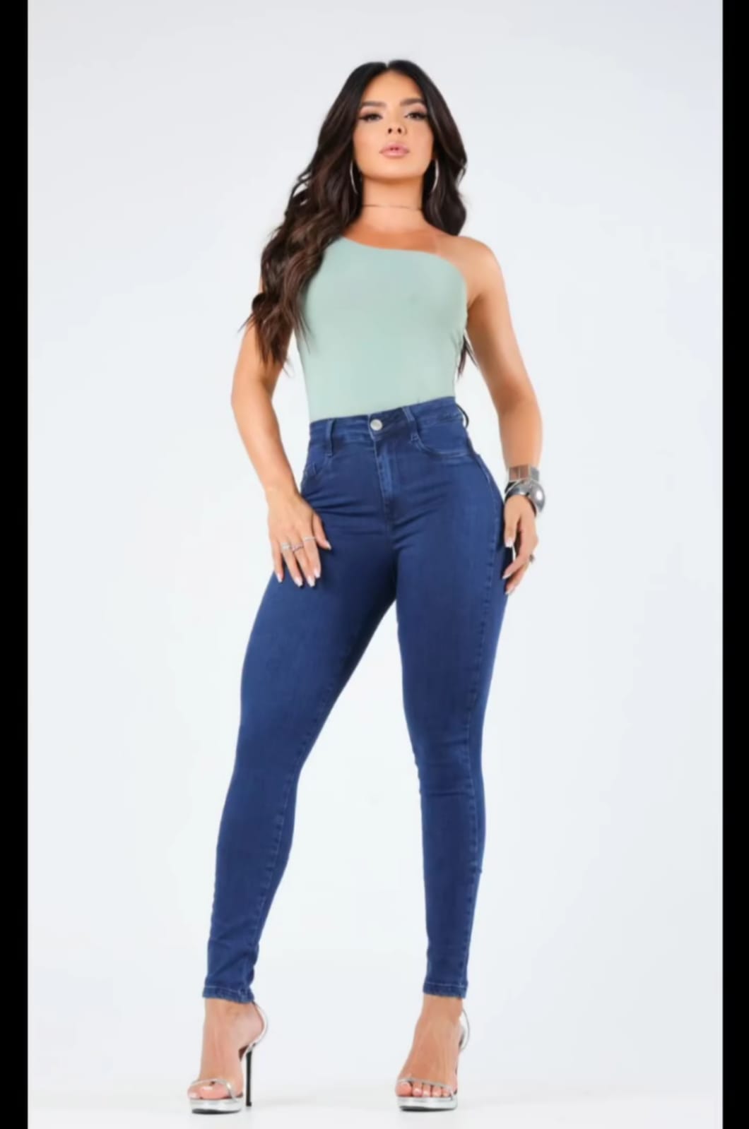 Calça Skinny Miller Azul Escuro com lycra