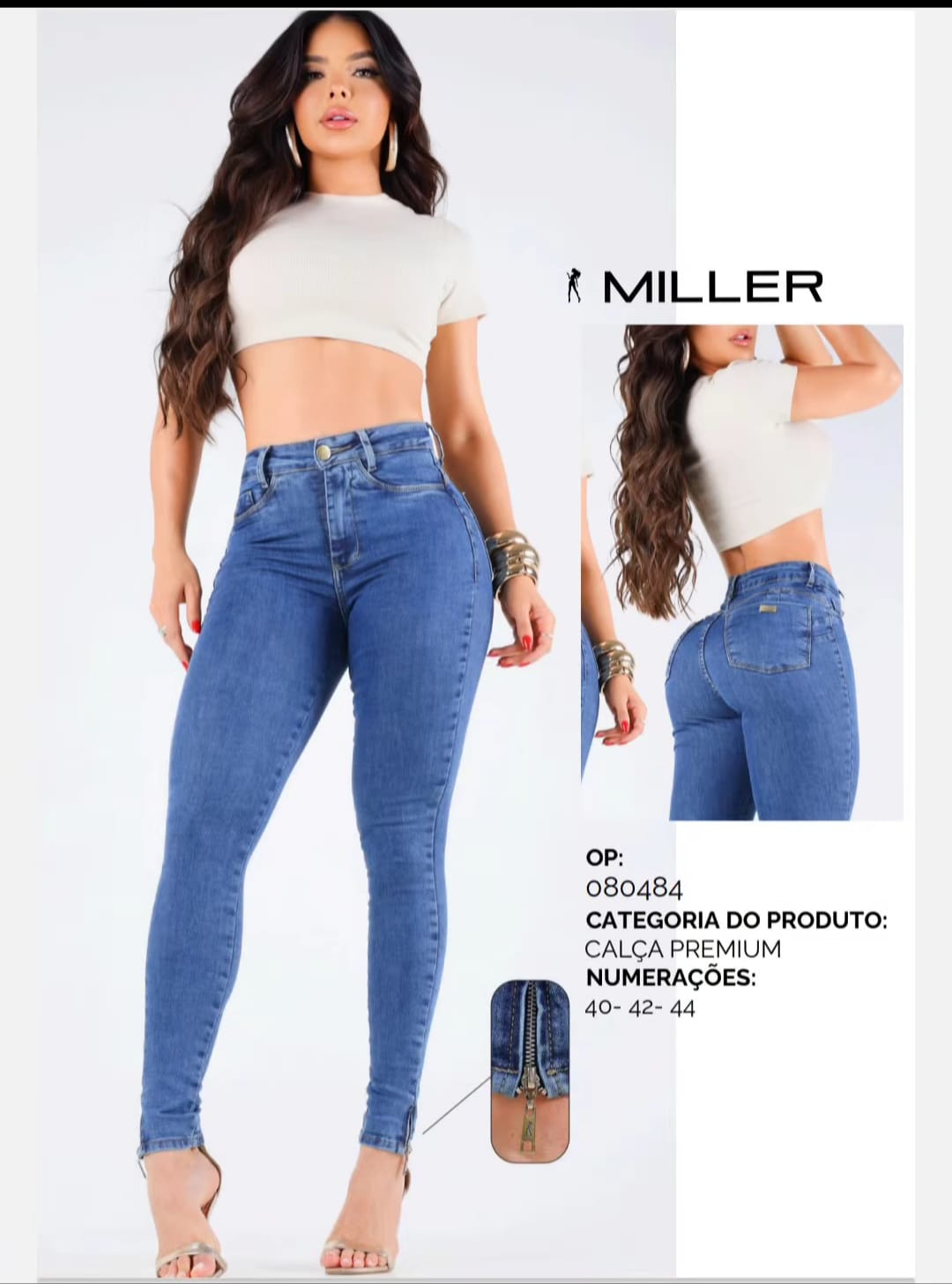 Calça Miller Lisa Skinny com lycra