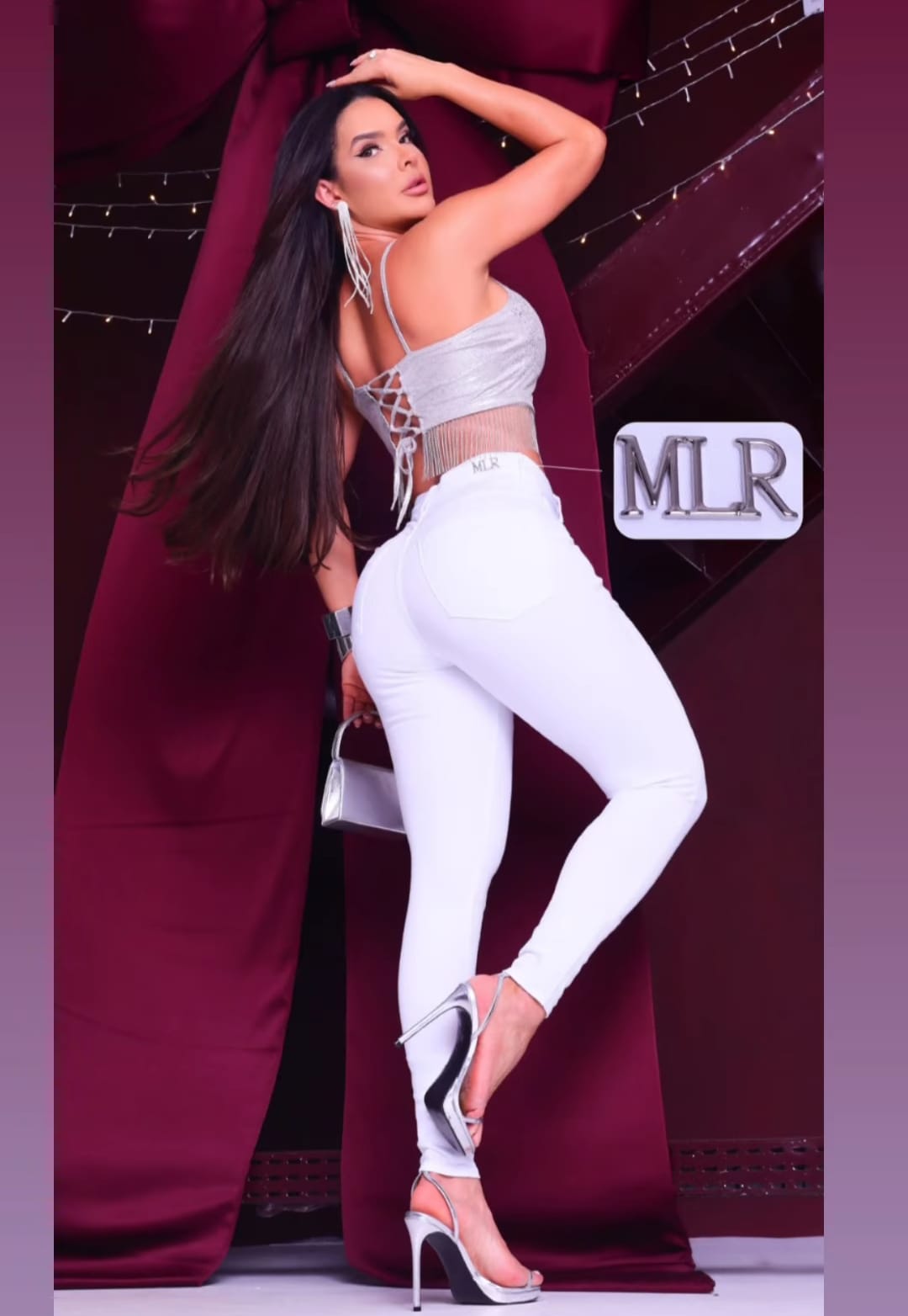 Calça Skinny Miller Branca com lycra