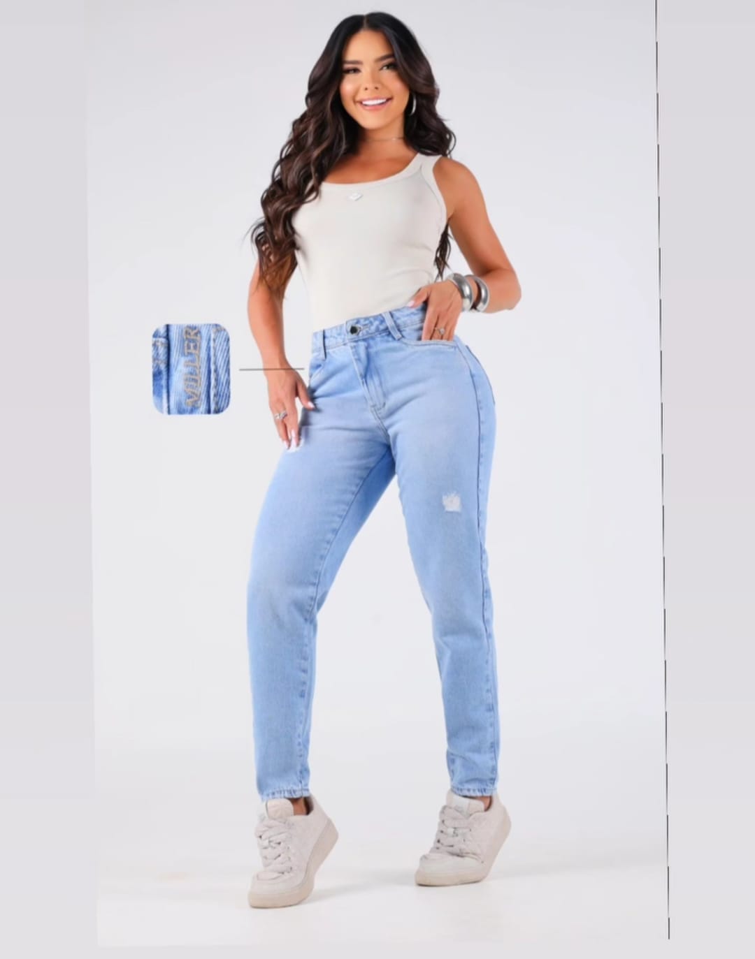 Calça Mom Miller sem lycra