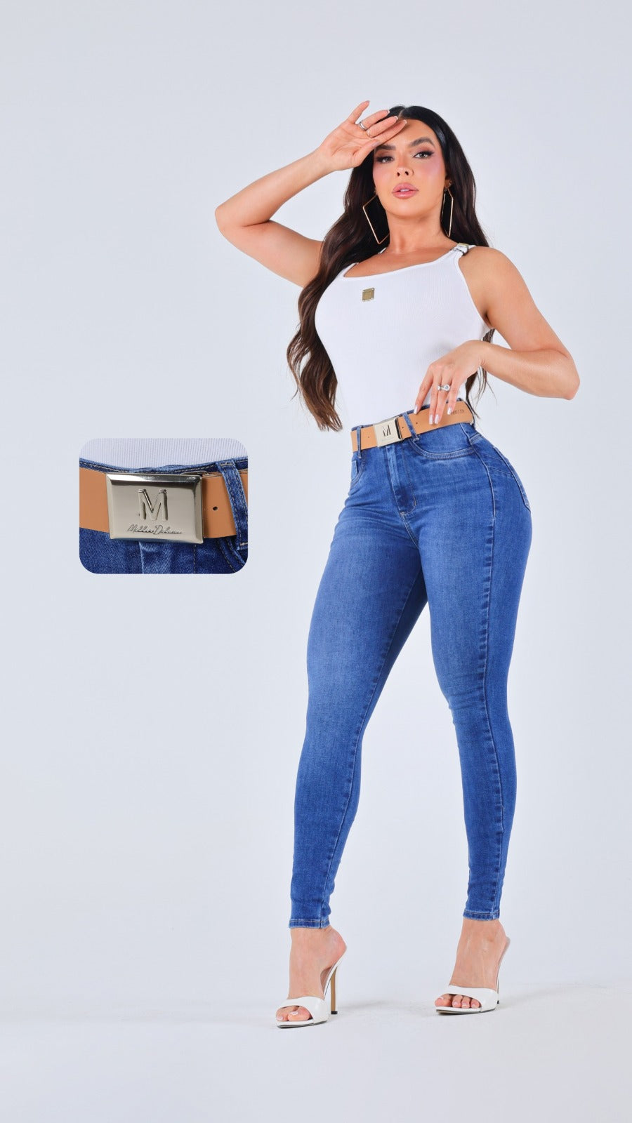 Calça esquiny Miller com cinto