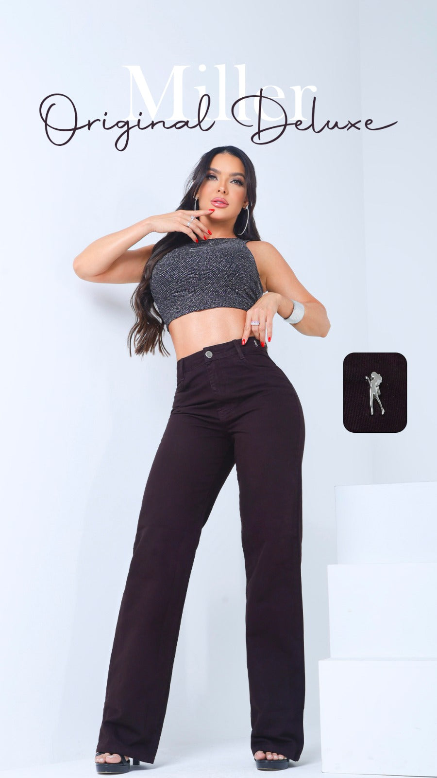 Calça Wide Leg Miller sem lycra