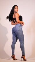 Calça esquiny com laicra Miller - Escura